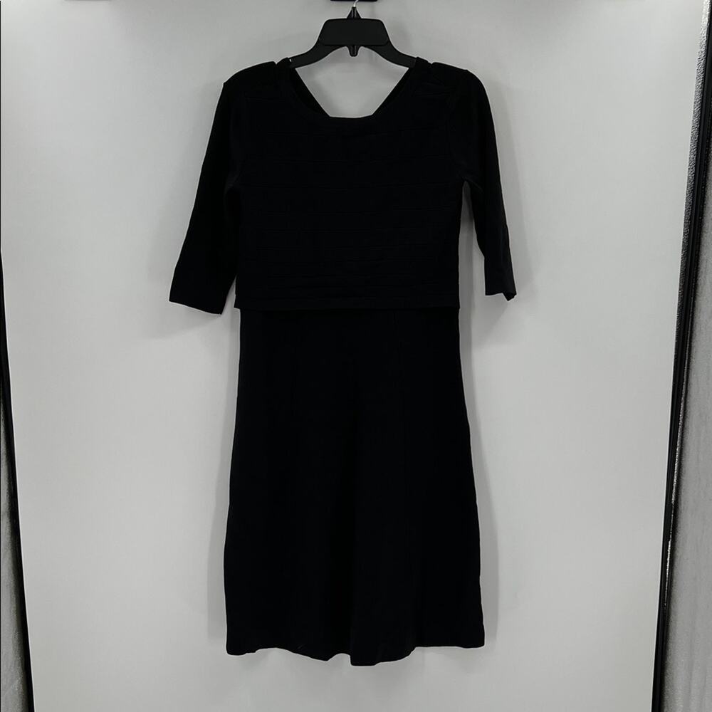 Seraphine Luxe Women's Maternity/Nursing Dress - Black - Small